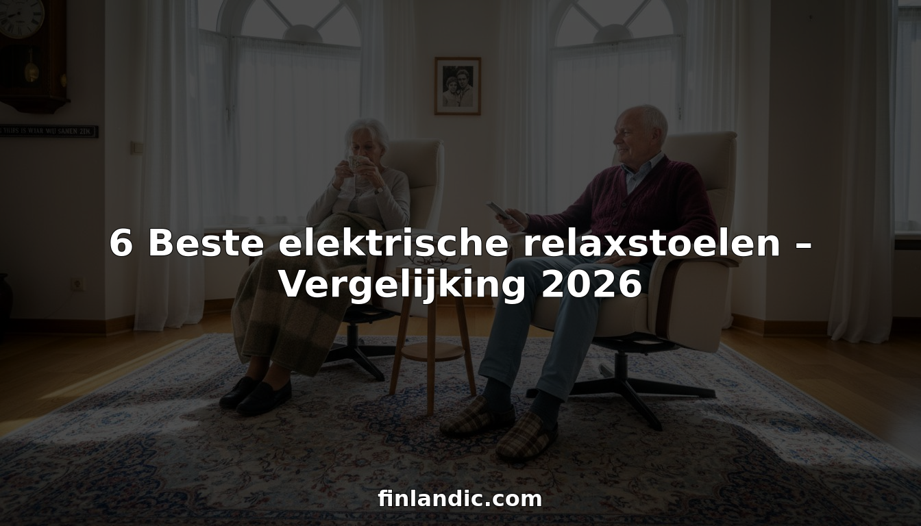Een ouder echtpaar geniet thuis van hun comfortabele elektrische relaxfauteuils.