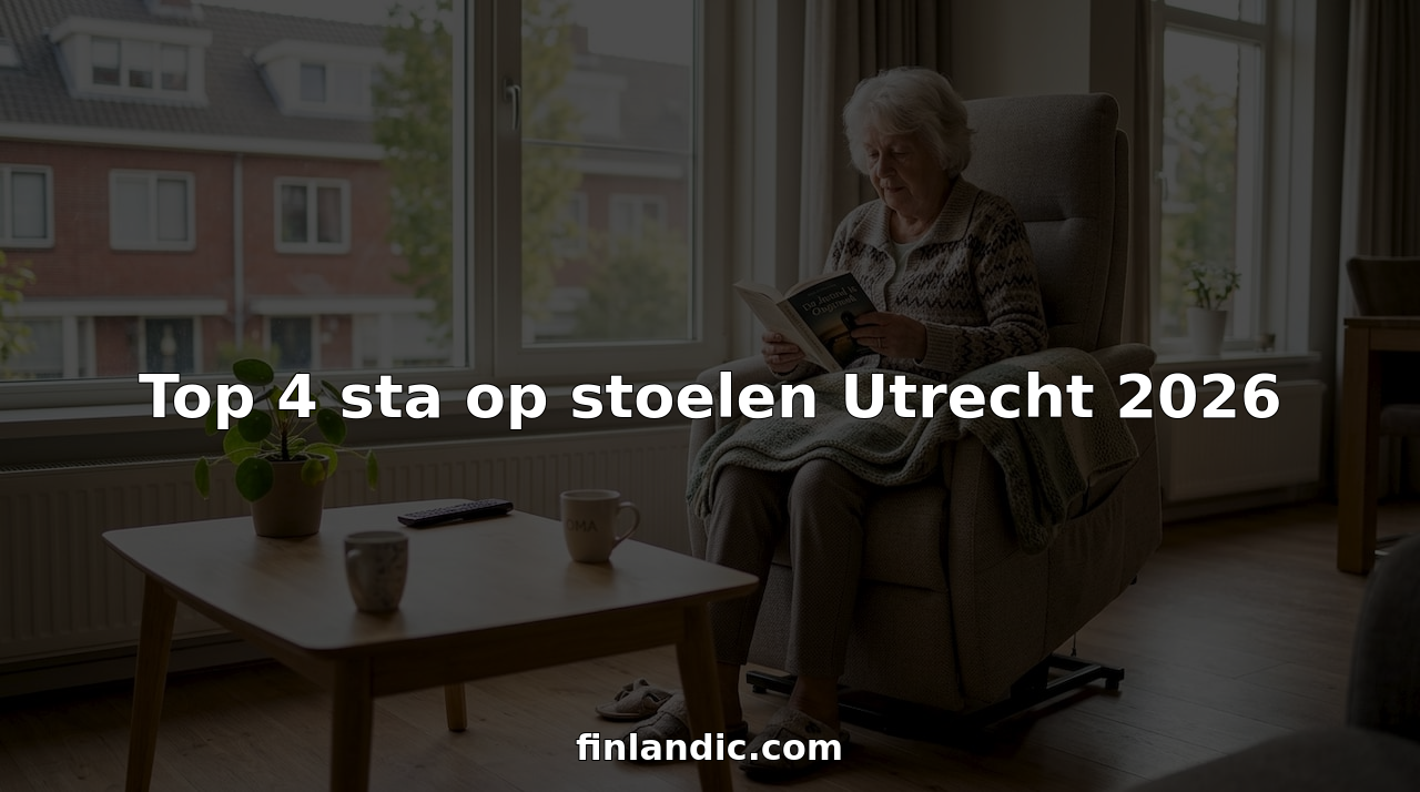 Oudere dame geniet van haar gezellige woonkamer in Utrecht.