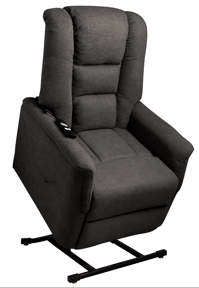 Relax en sta-op stoel verrijdbaar donkergrijs F-402 (2-motorig) Finlandic