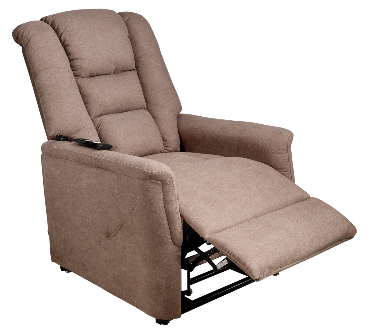 Relax en sta-op stoel verrijdbaar taupe F-402 (2-motorig) Finlandic
