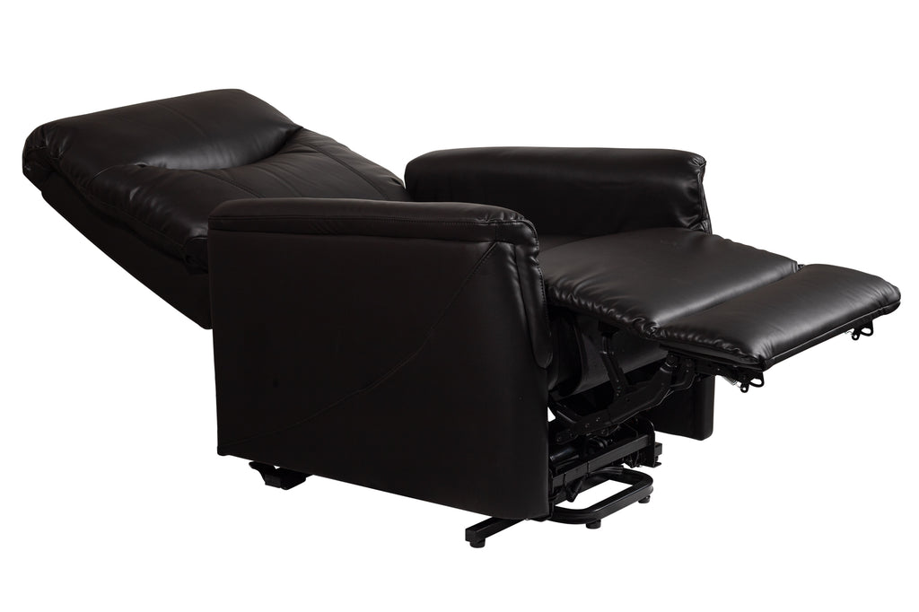Relax en sta-op stoel Zwart PU Leder verrijdbaar F-302 (2-motorig) - Finlandic