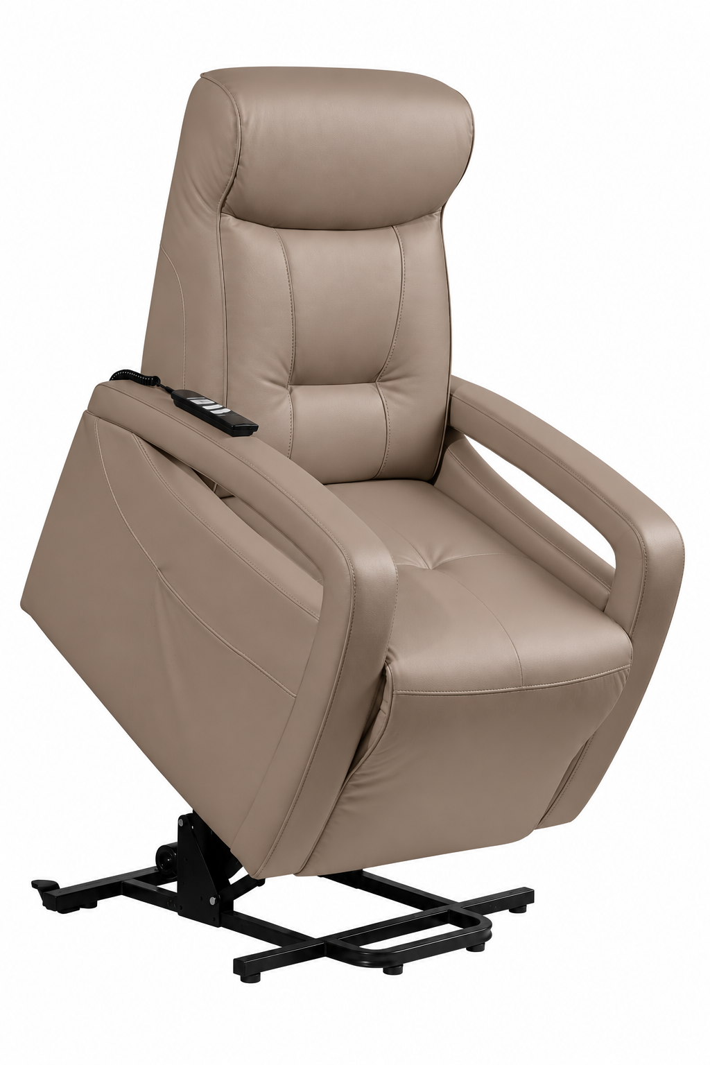 Relax en sta-op stoel verrijdbaar F-502 PU Taupe (2-motorig)