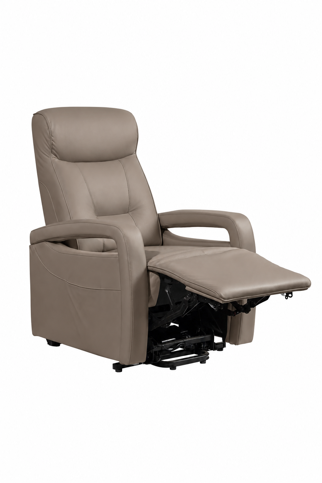 Relax en sta-op stoel verrijdbaar F-502 PU Taupe (2-motorig)