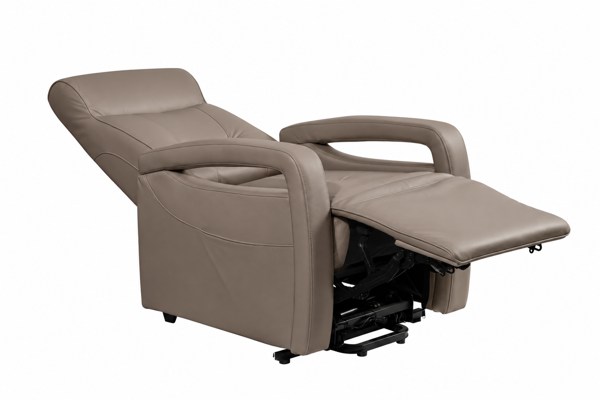 Relax en sta-op stoel verrijdbaar F-502 PU Taupe (2-motorig)