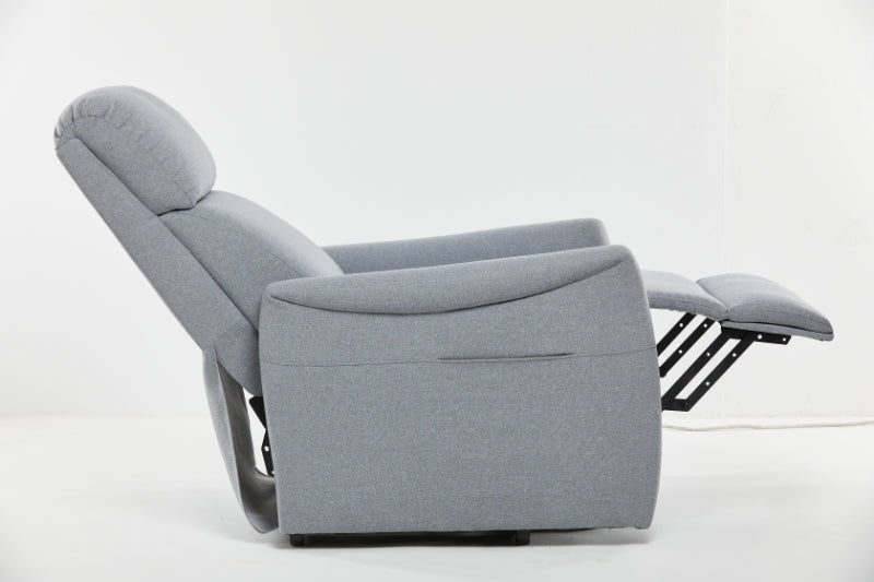 Relax en sta-op stoel F-601 lichtgrijs (1-motorig) - Finlandic