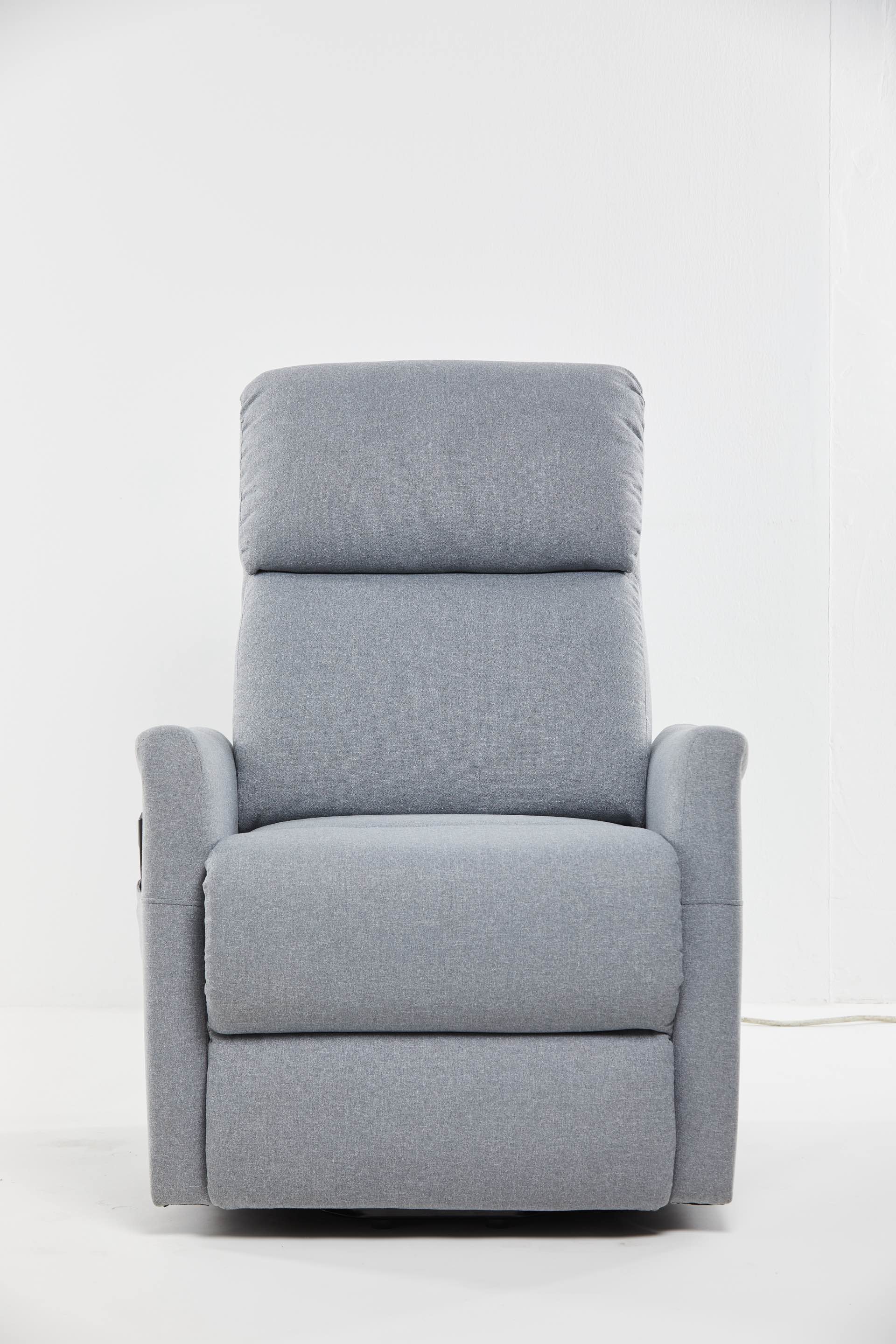 Relax en sta-op stoel F-601 lichtgrijs (1-motorig) - Finlandic
