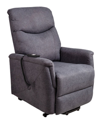 Relax en sta-op stoel verrijdbaar F-302 blauwgrijs (2-motorig)