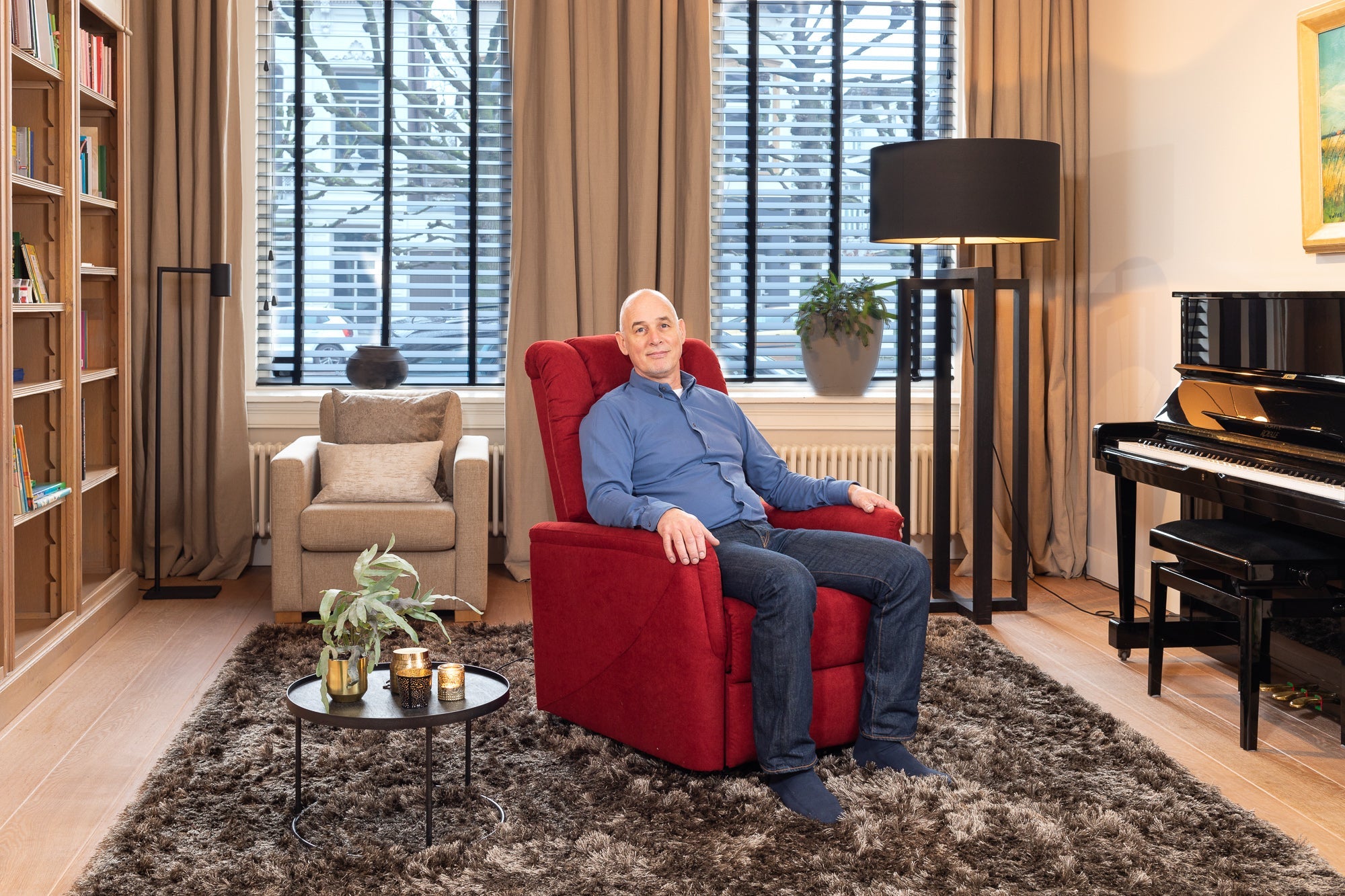 Relax en sta-op stoel verrijdbaar F-402 (2-motorig) - Finlandic