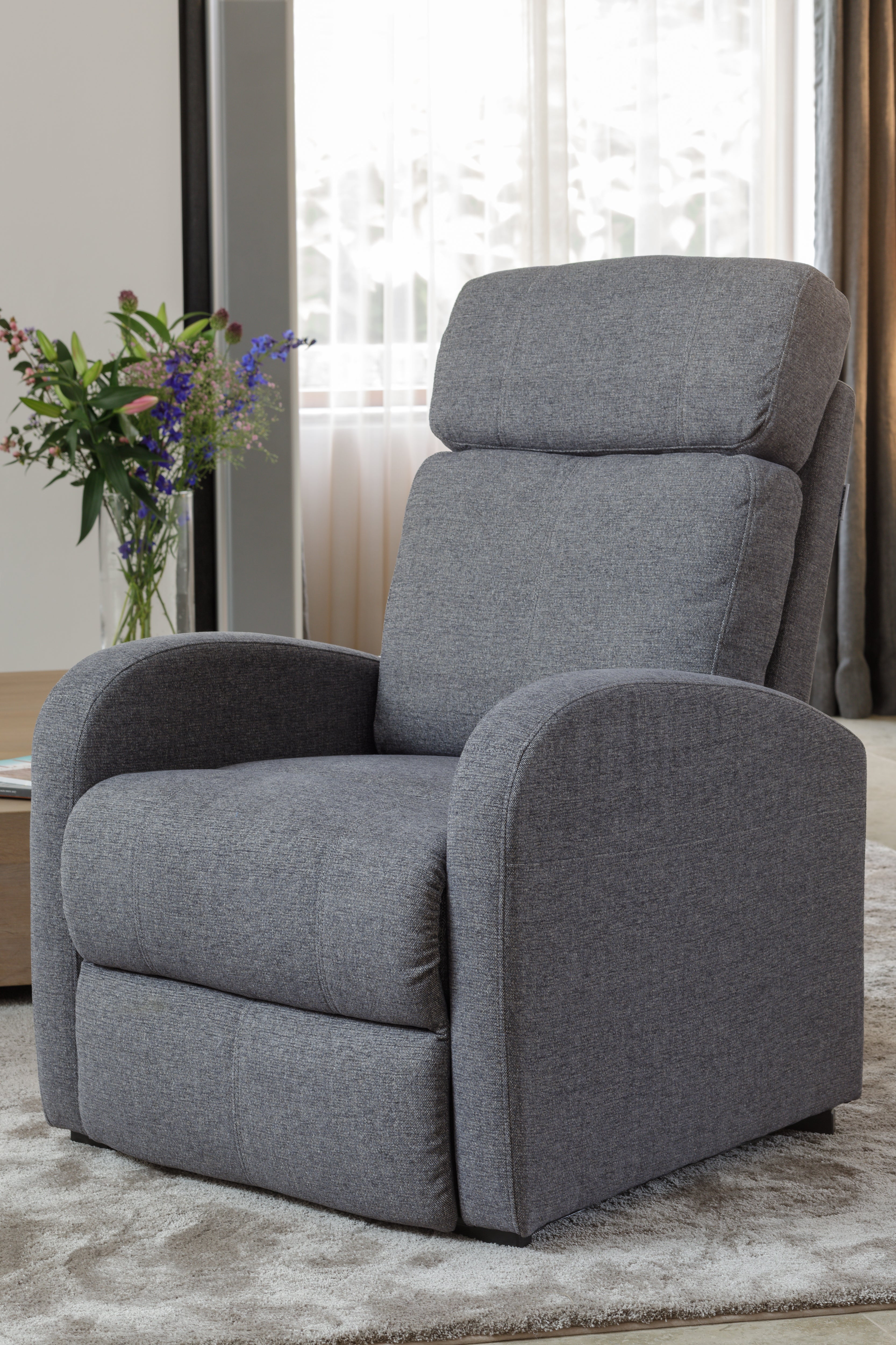 Relax en sta-op stoel verrijdbaar F-202  grijs (2-motorig) - Finlandic