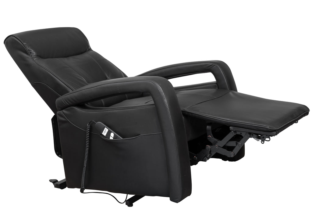 Relax en sta-op stoel Zwart PU Leder verrijdbaar F-501 (1-motorig) - Finlandic