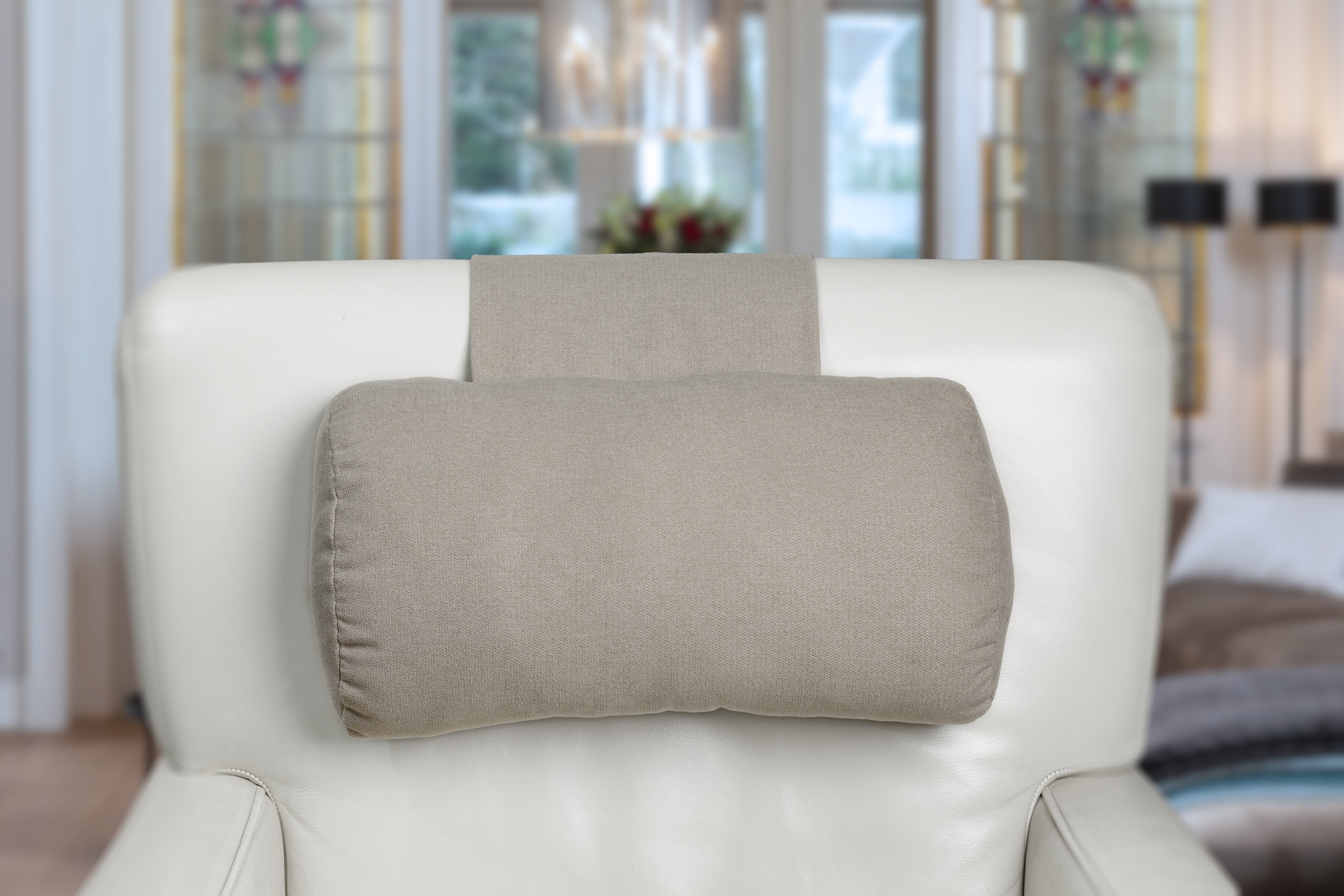 Hoofdkussen F01 beige - voor relax fauteuil - Finlandic
