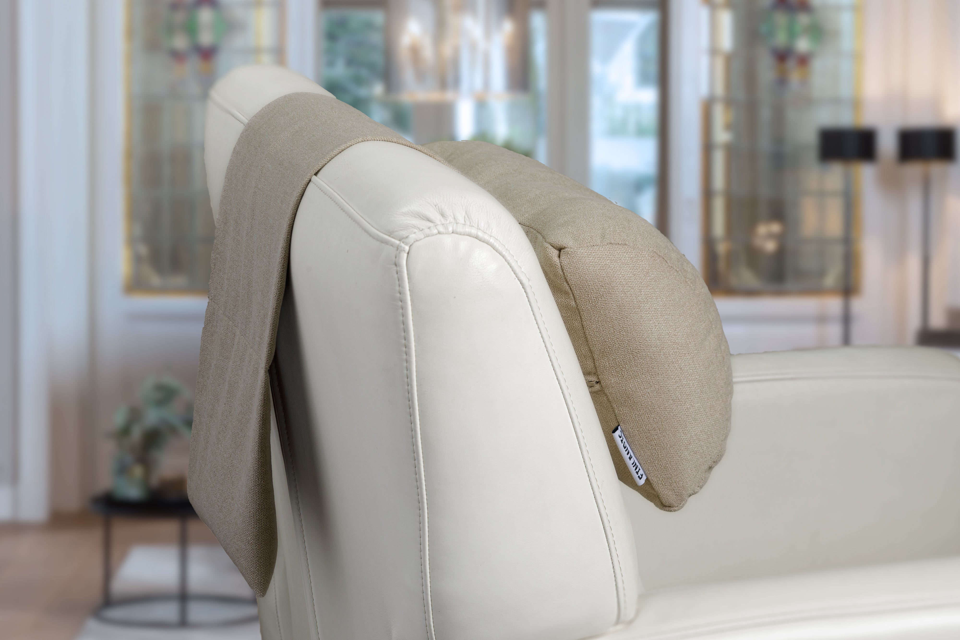 Hoofdkussen F01 beige - voor relax fauteuil - Finlandic