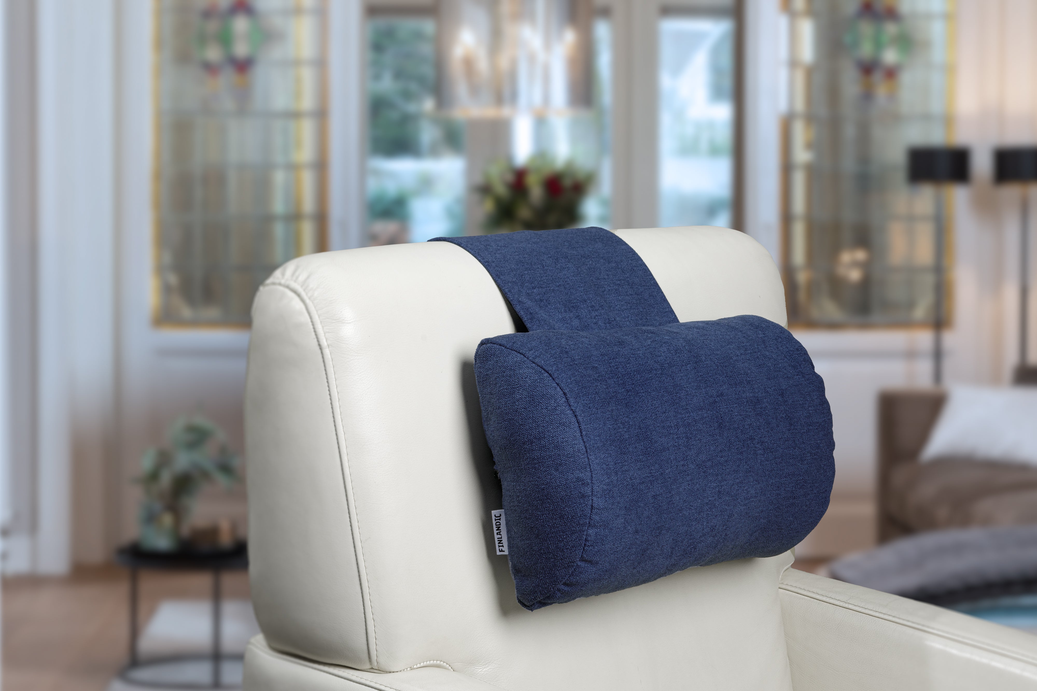 Hoofdkussen F01 blauw - voor relax fauteuil - Finlandic