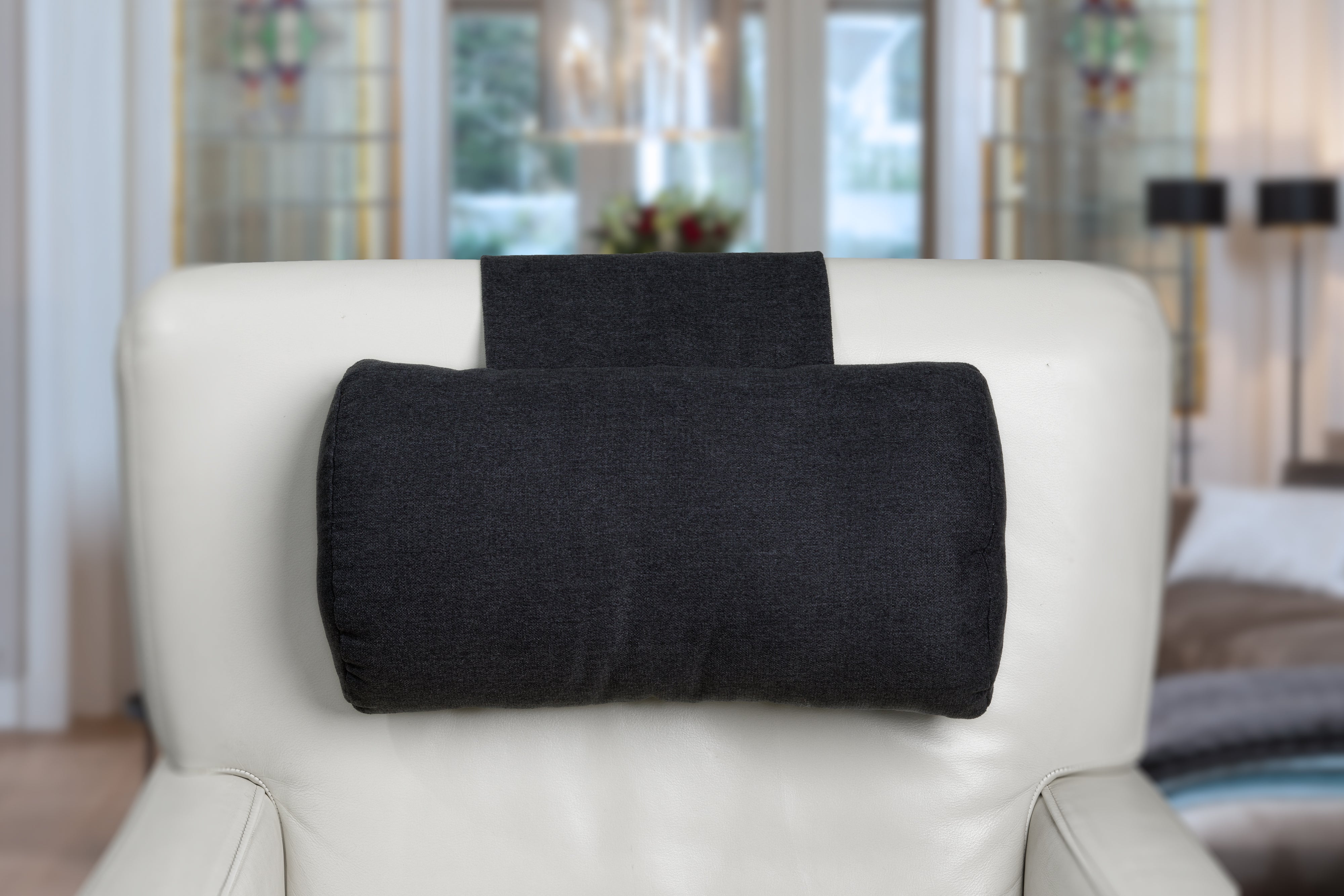 Hoofdkussen F01 donkergrijs - voor relax fauteuil - Finlandic
