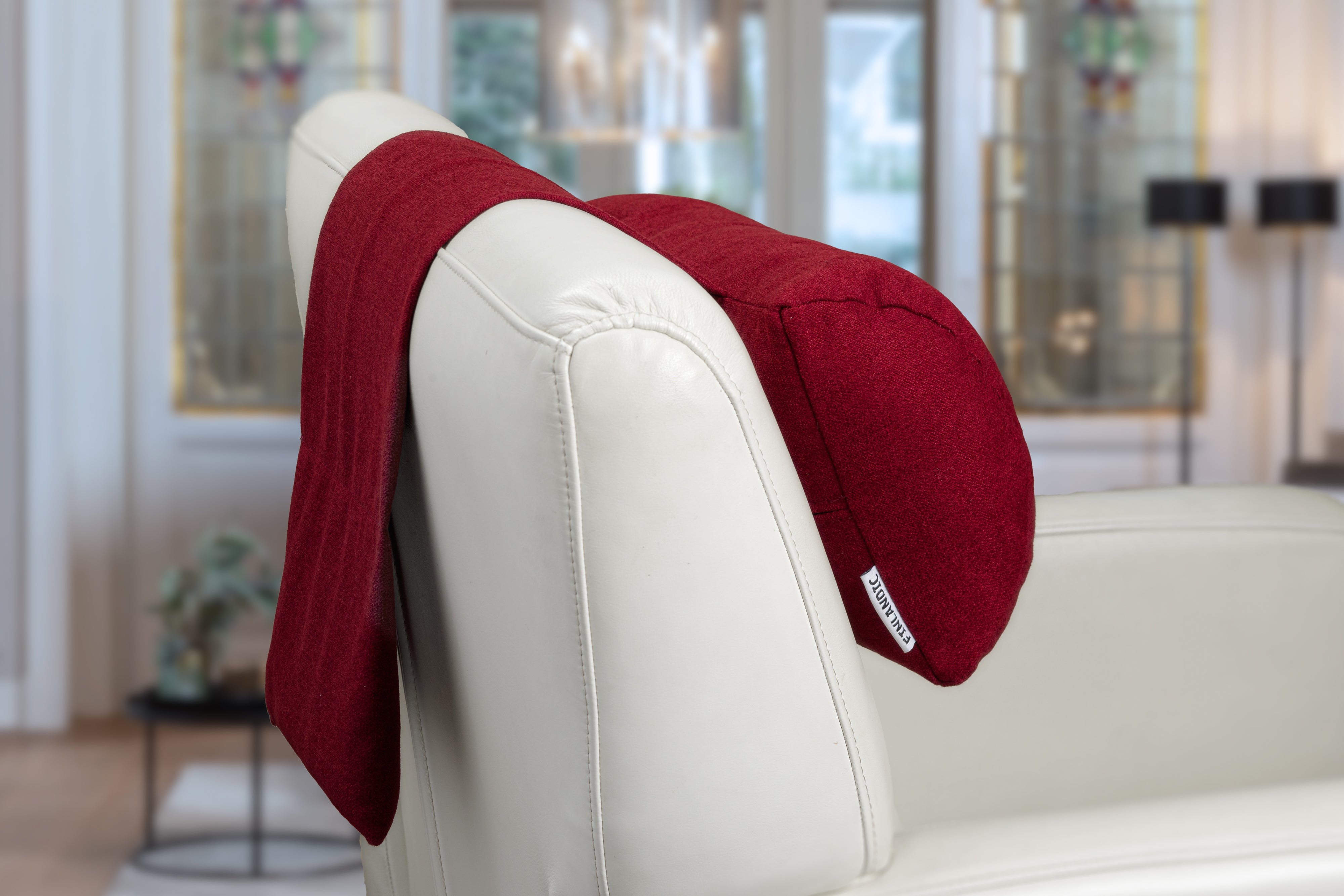 Hoofdkussen F01 rood - voor relax fauteuil - Finlandic