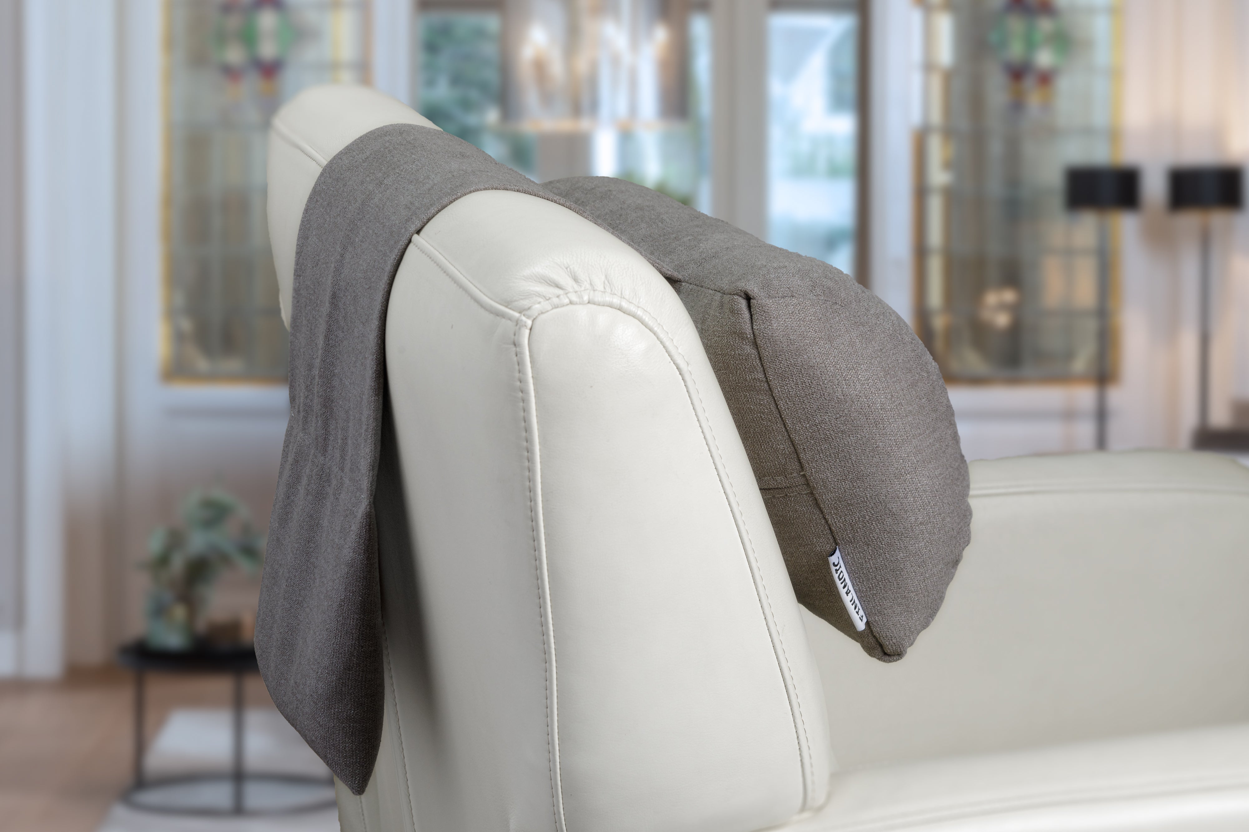 Hoofdkussen F01 taupe - voor relax fauteuil - Finlandic