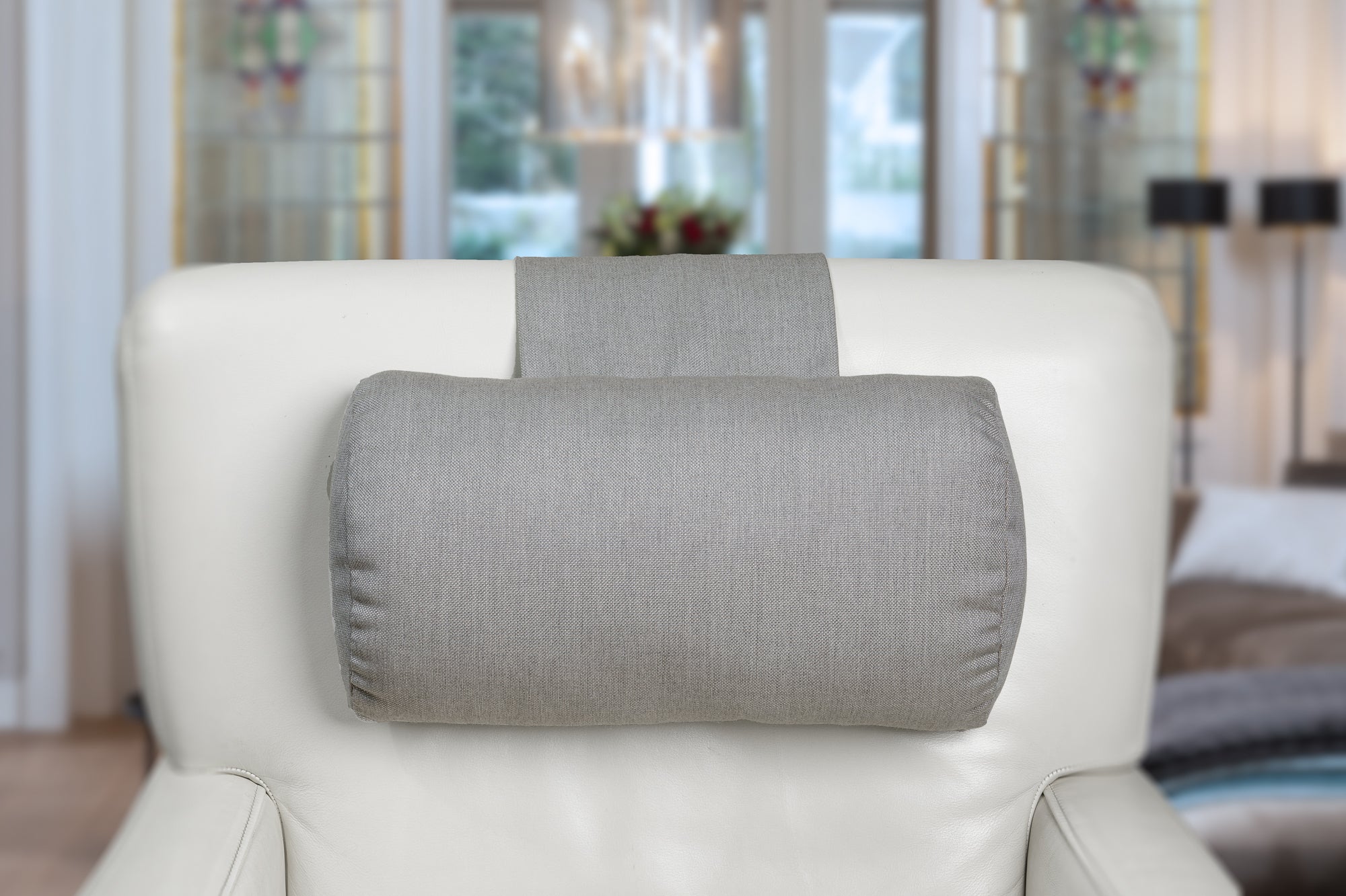 Hoofdkussen F01 wasbaar canvas beige - Finlandic