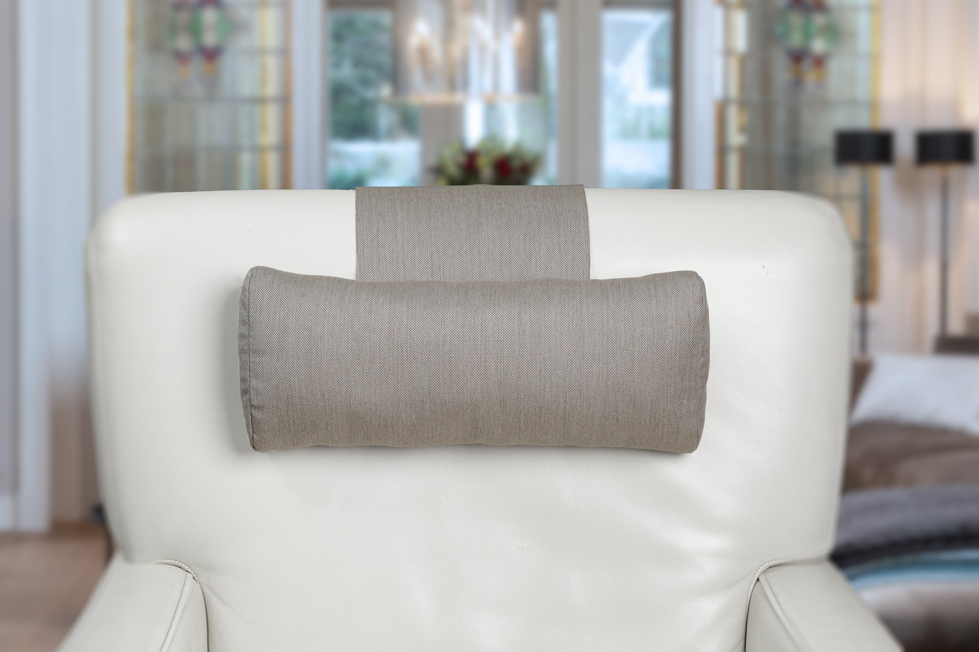 Hoofdkussen F02 wasbaar camel beige - Finlandic